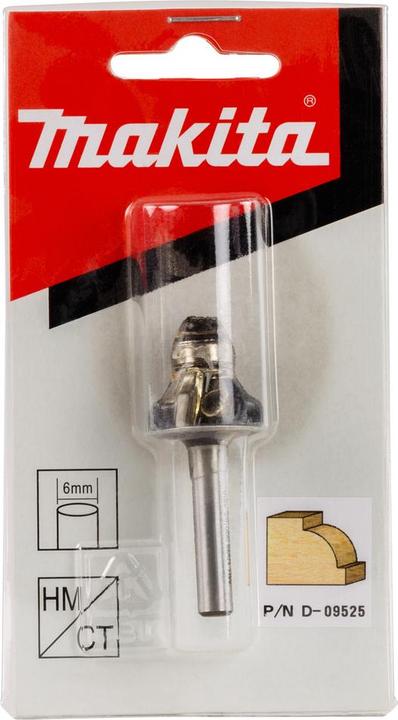 Produktbild Makita Fräser Rundkanten 6mm