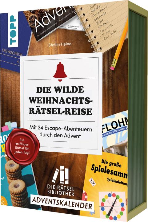 Actual product image The Puzzle Library. Advent calendar - The wild Christmas puzzle journey. With 24 escape adventures