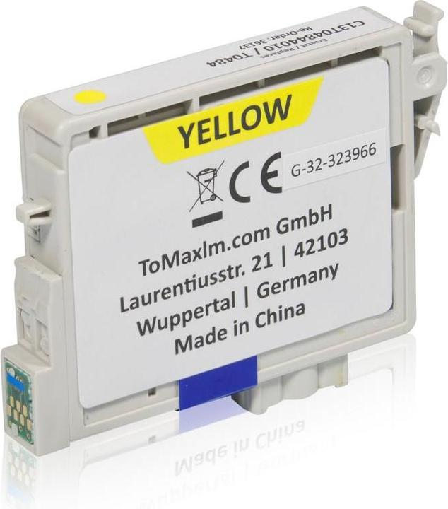 Produktbild Inkadoo Druckerpatronen kompatibel zu Epson C13T04844010 / T0484 Tintenpatrone, gelb Gelb (Y)