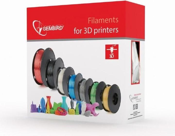 Produktbild Gembird Filamentcassette ABS Spule (ABS, 1.75 mm, 1259 g, Schwarz)