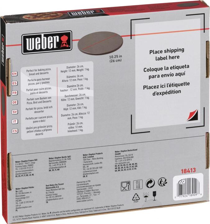 Produktbild Weber Pizzastein