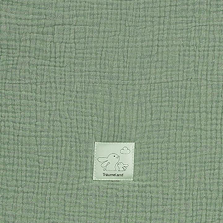 Produktbild Träumeland Schlafsack LIEBMICH Musselin salbei grün (56 cm, 2.5 TOG, Ganzjahr)