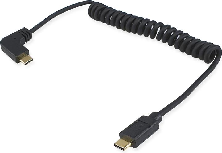 Actual product image equip USB cable 2.0 C -> C wink. St/St 1.00m 90deg bw (1 m, USB 2.0)