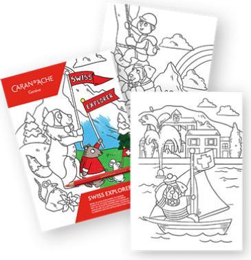 Immagine prodotto Caran d'Ache Swiss Explorer Malbuch