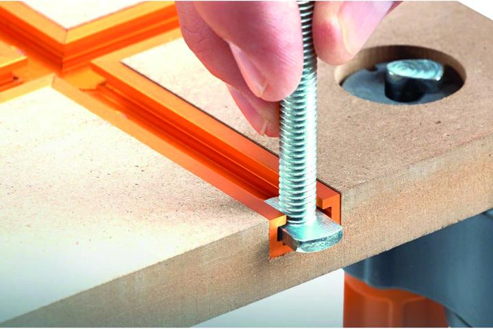 Produktbild Werkstarck Tischplatte mit Nutenschine BORA MFT (Metall)