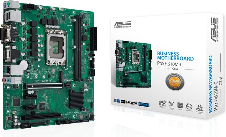 Produktbild ASUS Pro H610M-C-CSM (LGA 1700, Intel H610, mATX)