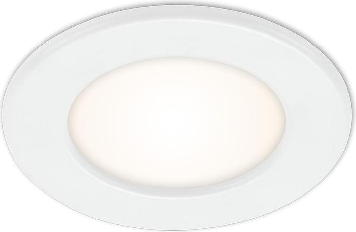 Image du produit Briloner LED encastrable dimmable IP44 6W 450 lm 3000 K blanc chaud rond blanc 115/100 mm 230V (450 lm)