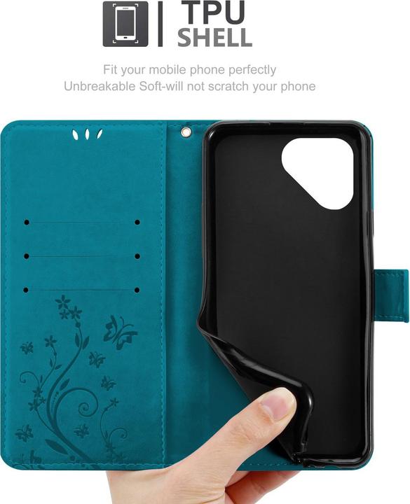 Immagine prodotto Cadorabo Custodia per Fairphone 5 Flower Book (Fairphone 5)
