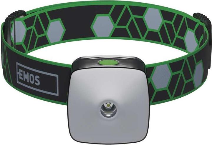 Actual product image Emos CREE+SMD LED Rechargeable Headlamp,110 lm, 55 m, Li-Pol 850 mAh (110 lm)
