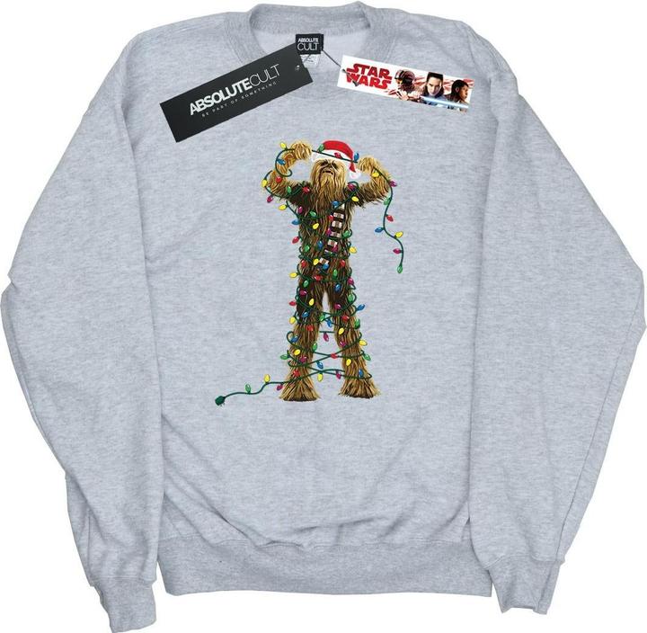 Star Wars Chewbacca Christmas Lights Sweatshirt (L)