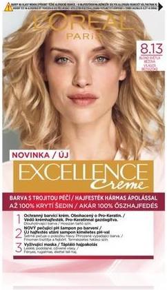 Produktbild L'Oréal Professionnel L ÌOrÃ©al Professionnel - Excellence Creme 8.13 Blond Light Beige (8.13 Blond Light Beige)
