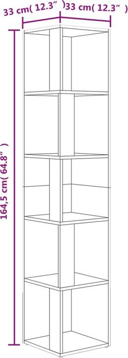 Produktbild VidaXL Tove (33 x 33 x 164.5 cm)
