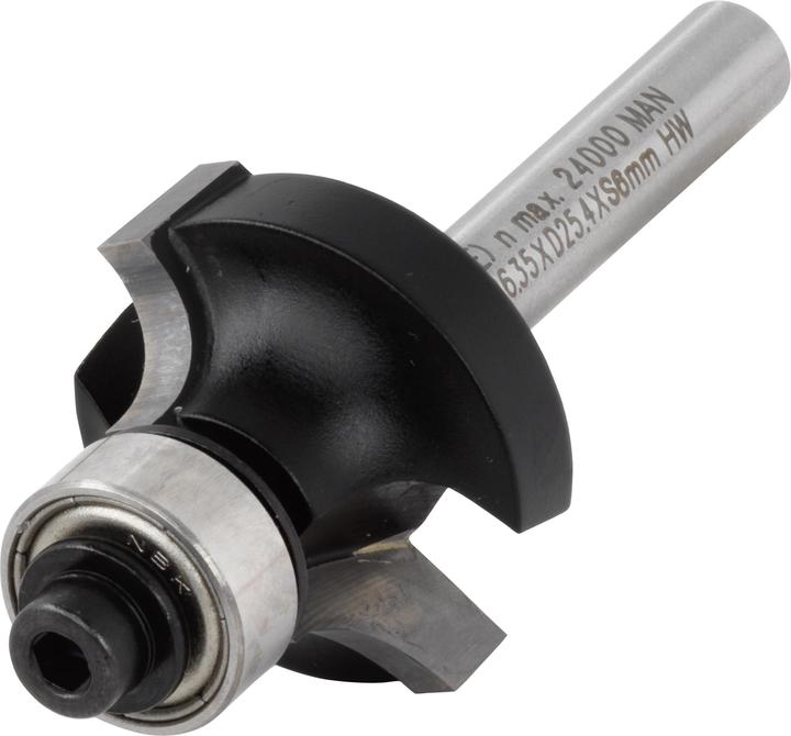 Produktbild wolfcraft wolfcraft 1 Abrundfräser HM S=8mm ø25,4x11,8mm
