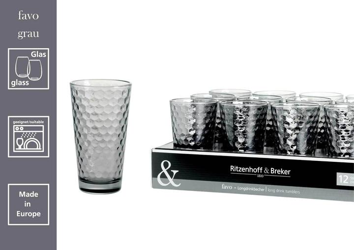 Actual product image Ritzenhoff & Breker Favo Longdrinkgläser (0.40 l, 6 x)