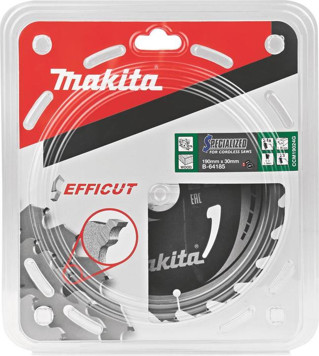 Immagine prodotto Makita Lama EFFICUT 190x30mmx24 denti