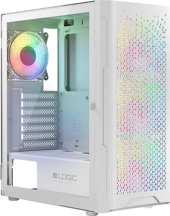 Actual product image Logic ARAMIS ARGB MINIDI USB 3.0 Enclosure White (ATX)