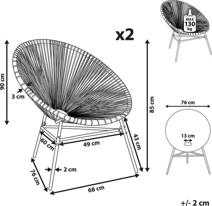 Actual product image Beliani Acapulco