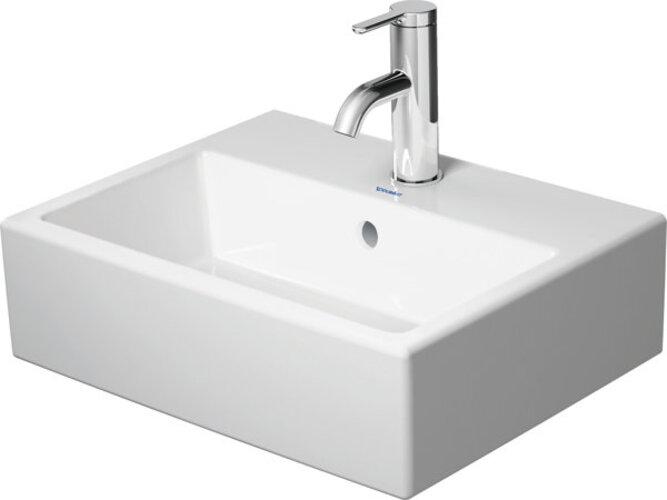 Duravit Handwaschbecken VERO AIR m ÜL HLB 450x350mm ohne Hahnloch weiss (350 mm, 450 mm)
