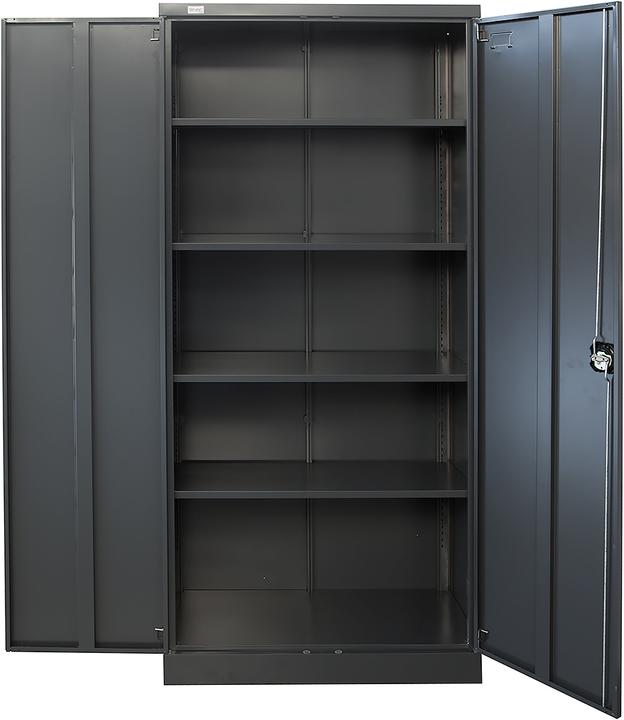 Produktbild Jet-Line Stahlschrank Moskau in dunkelgrau (90 x 40 x 185 cm)
