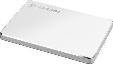 Image du produit Transcend External Hard Drive HDD | | StoreJet | 1TB | USB 3.1 | Couleur Argent | TS1TSJ25C3S (1 To)