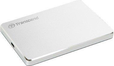 Image du produit Transcend External Hard Drive HDD | | StoreJet | 1TB | USB 3.1 | Couleur Argent | TS1TSJ25C3S (1 To)