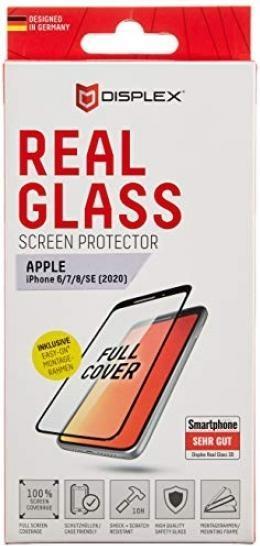 Immagine prodotto Displex Real Glass, Full Cover Panzerglas (1 Pezzo/i, Apple iPhone 8, Apple iPhone 6, Apple iPhone SE (seconda generazione), Apple iPhone SE (terza generazione), Apple iPhone 7)