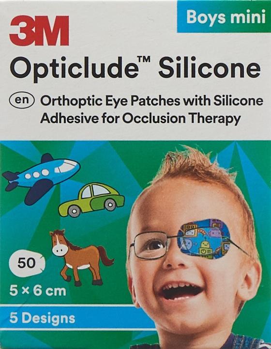 Actual product image 3M Silicone Augenverband 5x6cm Mini Boys (50 x)