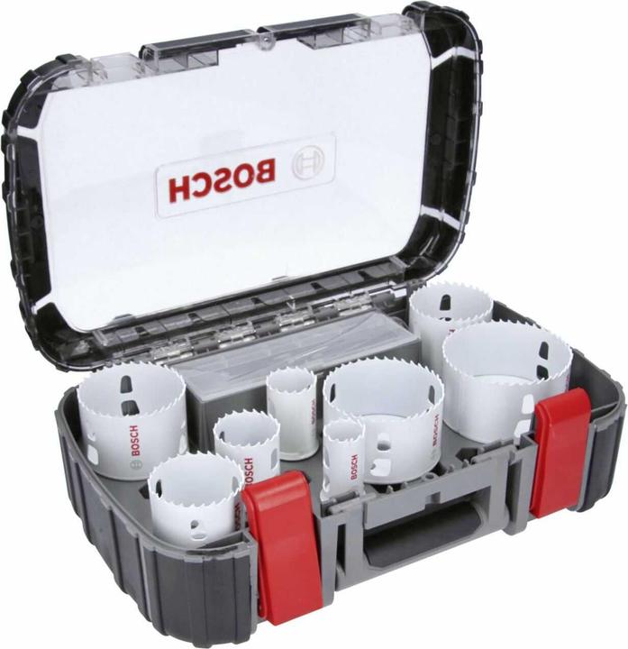 Bosch Professional Zubehör 11-tlg. Elektriker-Set 2 Progressor for Wood&Metal (25 mm, 32 mm, 40 mm, 76 mm, 60 mm, 68 mm, 54 mm, 86 mm)