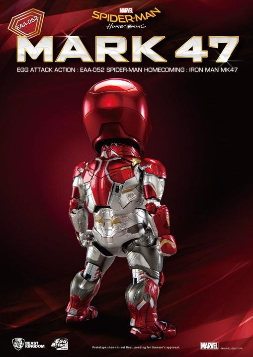 Produktbild Beast Kingdom Spider-Man Homecoming “Iron Man MK 47” Egg Attack Actionfigur