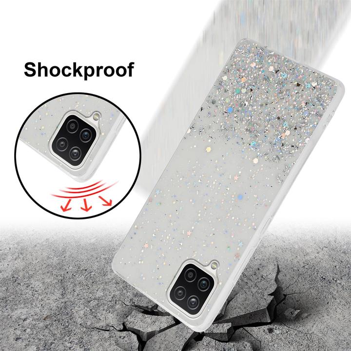 Image du produit Cadorabo Couverture TPU paillettes scintillantes (Samsung Galaxy A12, Samsung Galaxy M12)