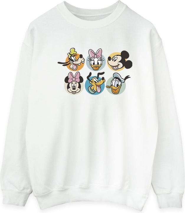 Disney Mickey Mouse And Friends Faces Sweatshirt (S)