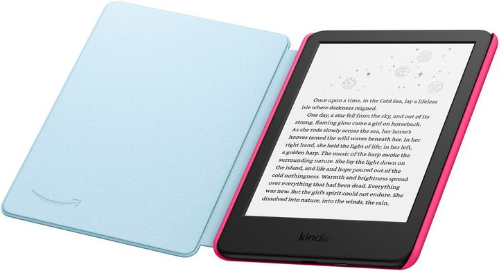 Actual product image Amazon Kindle Kids 2022 eReader with 300 ppi, 16GB, Space Whale (6", 16 GB, Pink)