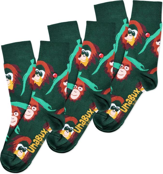 Unabux Freizeitsocken GRUMBLE IN THE JUNGLE (3er Pack, 42 - 46)