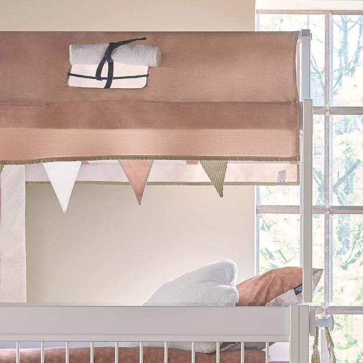 Image du produit Lifetime Kidsrooms 4 en 1 Lit mi-hauteur avec toit en tissu, Happy Rabbit avec sommier à lattes standard