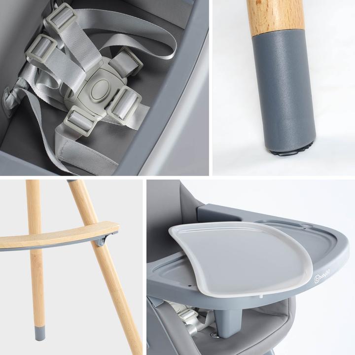 Actual product image BabyGo Skandi high chair grey (Highchair)