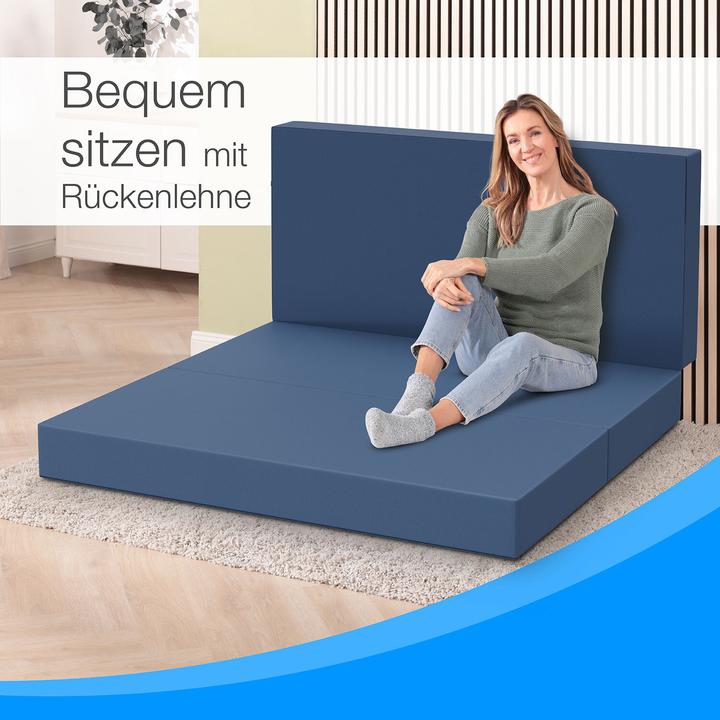 Actual product image Bestschlaf Klappmatratze, 3-teilige Faltmatratze, Reisebett, Gästematratze (120 x 195 cm, Foam core)