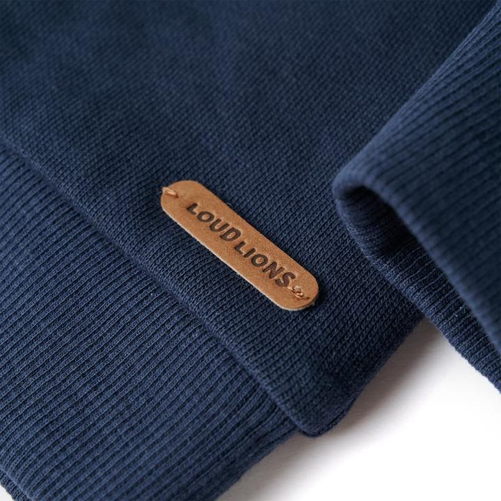 Actual product image VidaXL Children's sweatshirt navy blue melange 104,Material: 92 (104)