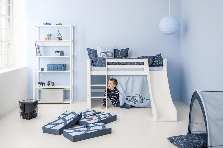Produktbild Hoppekids CARS Vorhang für Halbhohe Kinderbetten (Liegefläche 70x160 cm) in DREAM BLUE