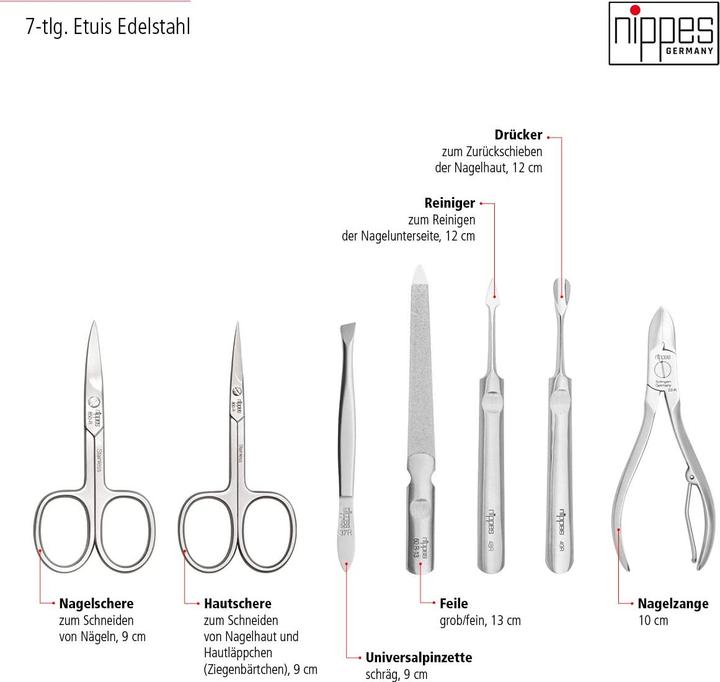 Produktbild Nippes Maniküre Set 7-teilig