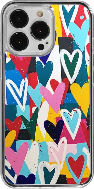 Produktbild PhoneLook Hülle transparent Joyful Hearts (Apple iPhone 13 Pro)