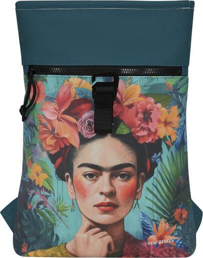 Actual product image New Rebels Mart Arts Flowerhead Rolltop Backpack