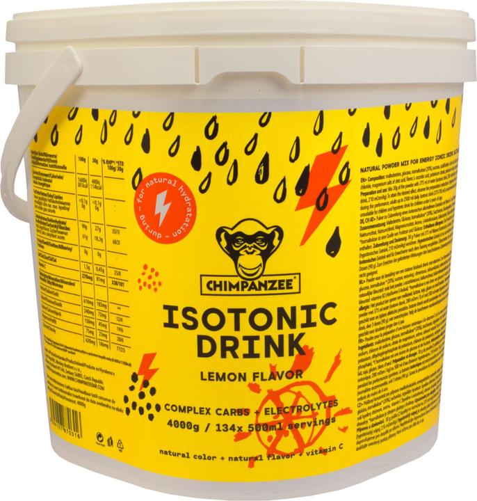 Immagine prodotto Chimpanzee Bevanda isotonica al limone (Vegan) 4Kg (Limone, 25 x)