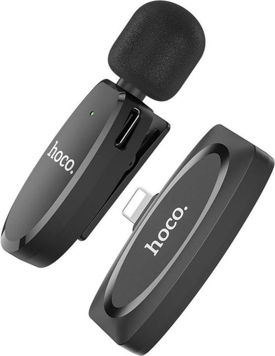 Hoco Mikrofonas L15 Lightning juodas