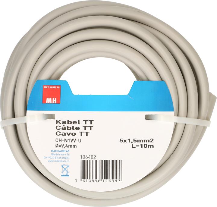Produktbild Max Hauri TT-Kabel CH-N1VV-U5G (10 m)
