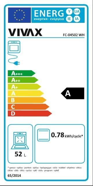 Energie-Label Vivax FC-04502 WH