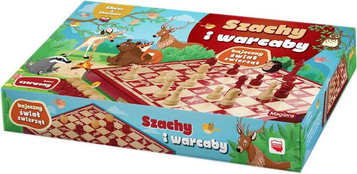 Actual product image Magiera Chess And Checkers Fabulous Animal World, 25 x 25 cm (Polish)