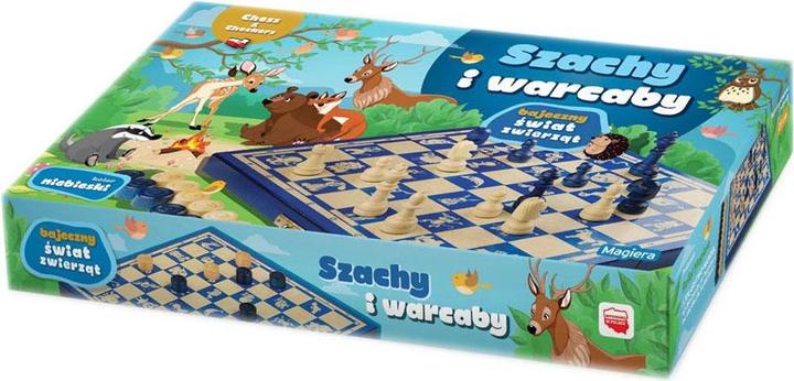 Actual product image Magiera Chess And Checkers Fabulous Animal World, 25 x 25 cm (Polish)