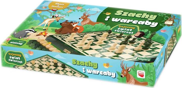Actual product image Magiera Chess And Checkers Fabulous Animal World, 25 x 25 cm (Polish)