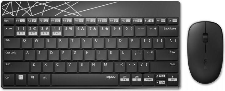 Actual product image Rapoo Wireless Multi-Mode 8000M UI Kit Black (Eng. Int., Wireless)