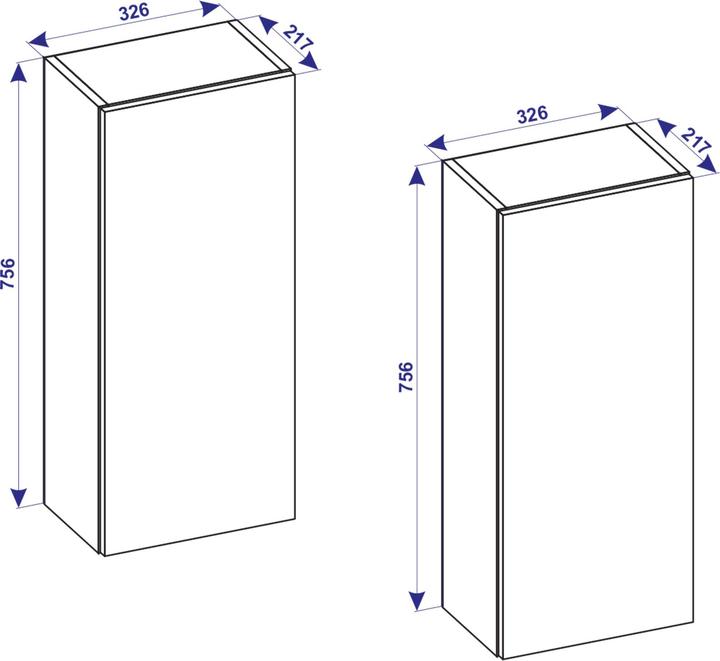 Produktbild VCM Badmöbel Hochschrank Badschrank Lendas